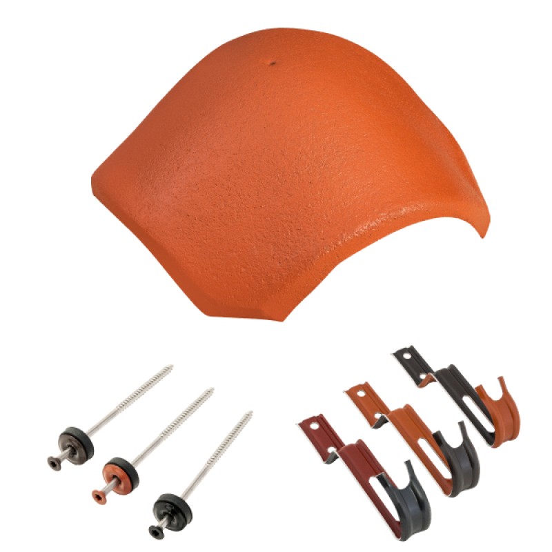 Bramac elosztó kúpcserép rögzítőkkel